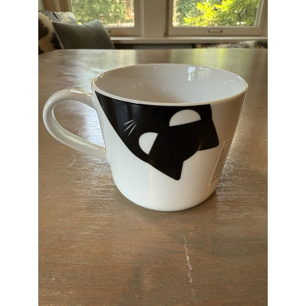 IKEA Mug Cats Kustfyr NEW 2025 White Black Cat 4